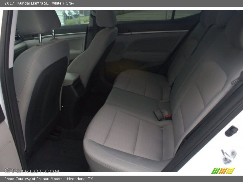 White / Gray 2017 Hyundai Elantra SE