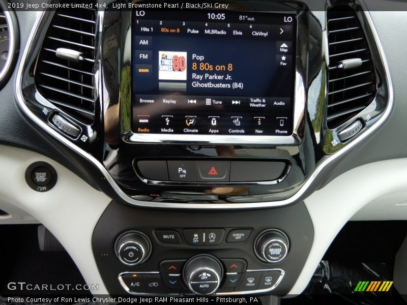 Light Brownstone Pearl / Black/Ski Grey 2019 Jeep Cherokee Limited 4x4