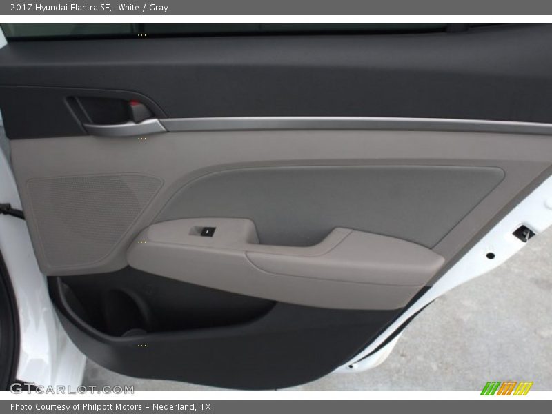 White / Gray 2017 Hyundai Elantra SE