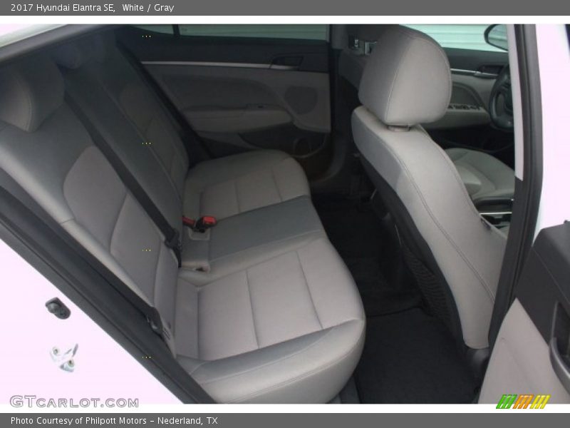 White / Gray 2017 Hyundai Elantra SE
