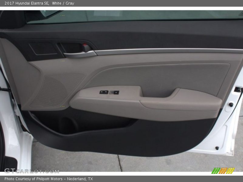 White / Gray 2017 Hyundai Elantra SE