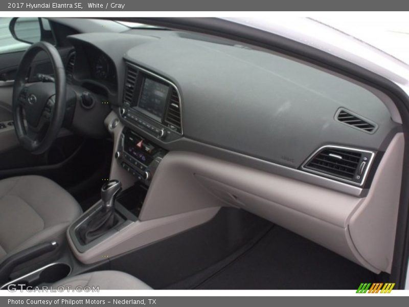 White / Gray 2017 Hyundai Elantra SE