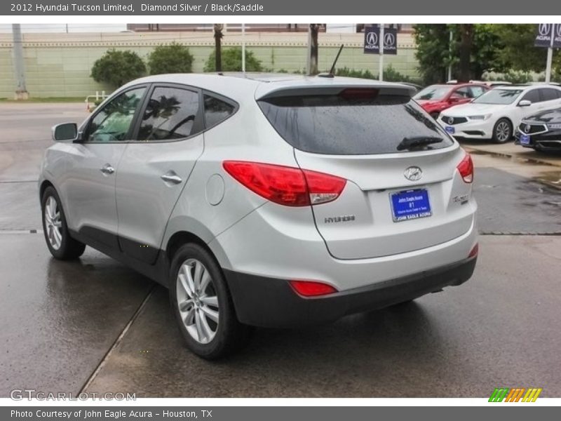 Diamond Silver / Black/Saddle 2012 Hyundai Tucson Limited