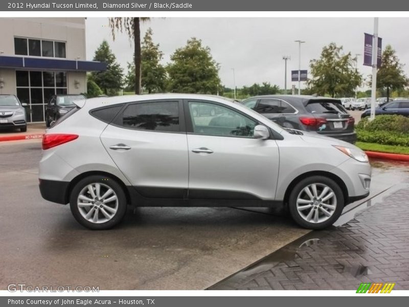 Diamond Silver / Black/Saddle 2012 Hyundai Tucson Limited