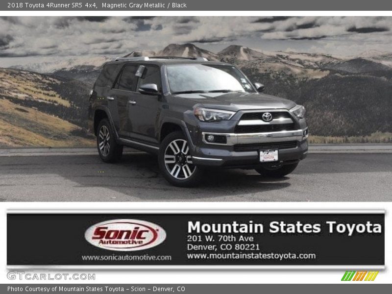 Magnetic Gray Metallic / Black 2018 Toyota 4Runner SR5 4x4