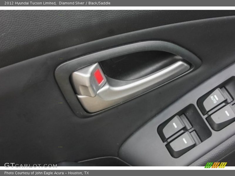 Diamond Silver / Black/Saddle 2012 Hyundai Tucson Limited