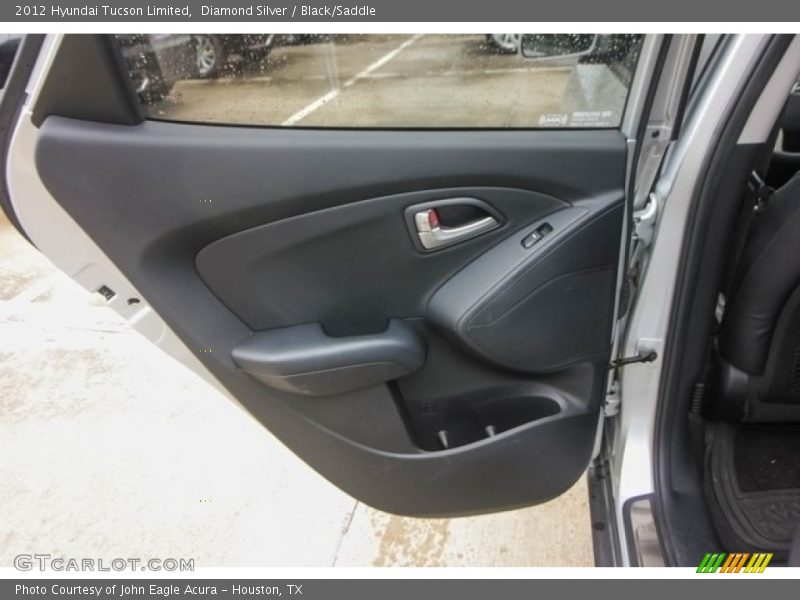Diamond Silver / Black/Saddle 2012 Hyundai Tucson Limited