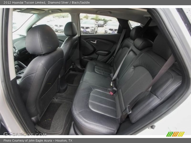 Diamond Silver / Black/Saddle 2012 Hyundai Tucson Limited