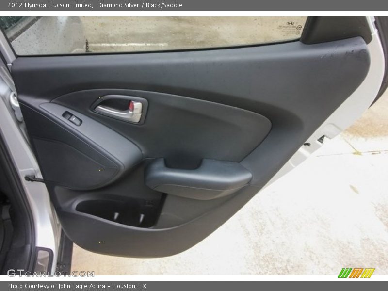 Diamond Silver / Black/Saddle 2012 Hyundai Tucson Limited