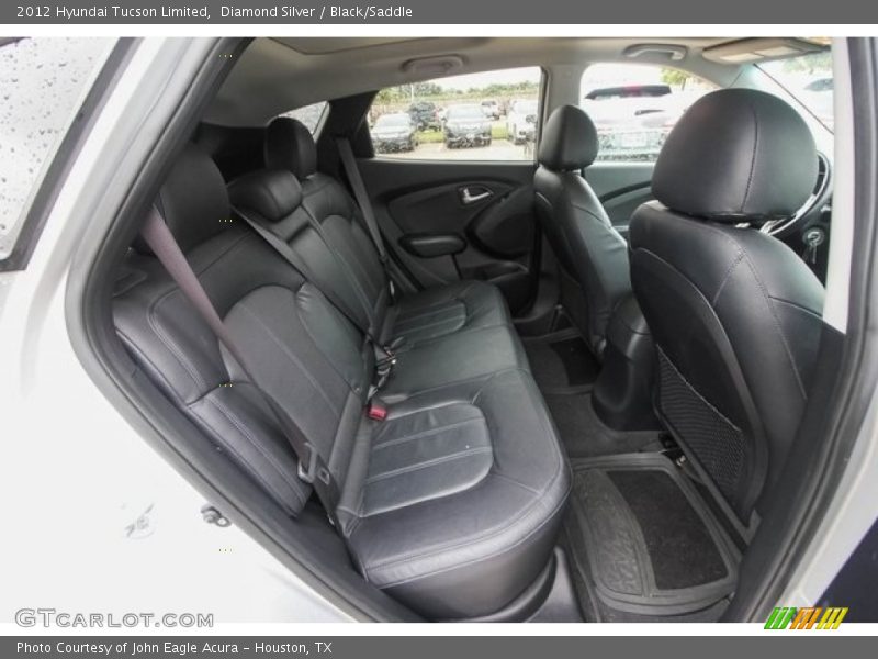 Diamond Silver / Black/Saddle 2012 Hyundai Tucson Limited