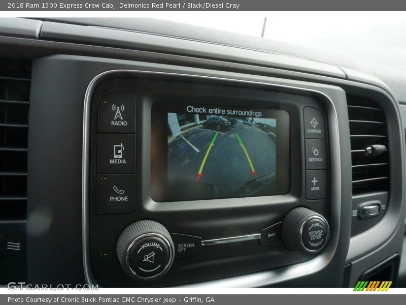 Delmonico Red Pearl / Black/Diesel Gray 2018 Ram 1500 Express Crew Cab