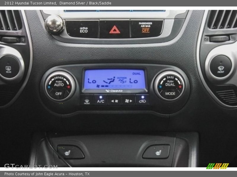 Diamond Silver / Black/Saddle 2012 Hyundai Tucson Limited