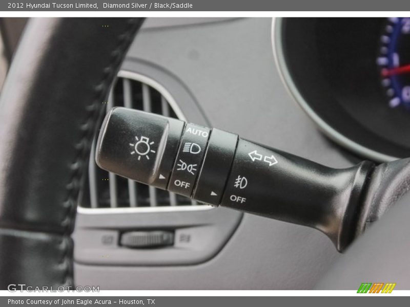 Diamond Silver / Black/Saddle 2012 Hyundai Tucson Limited