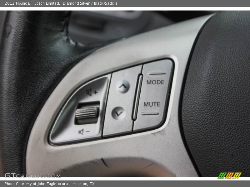 Diamond Silver / Black/Saddle 2012 Hyundai Tucson Limited
