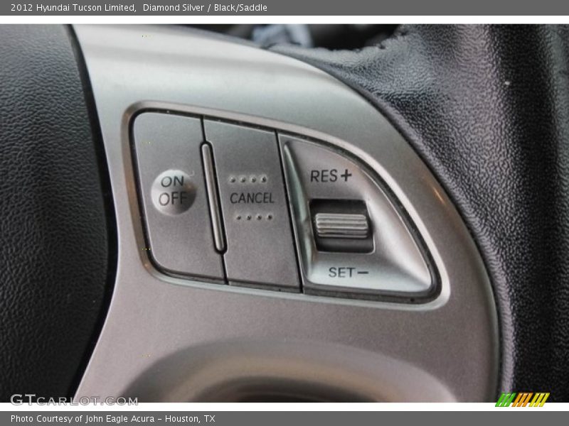 Diamond Silver / Black/Saddle 2012 Hyundai Tucson Limited