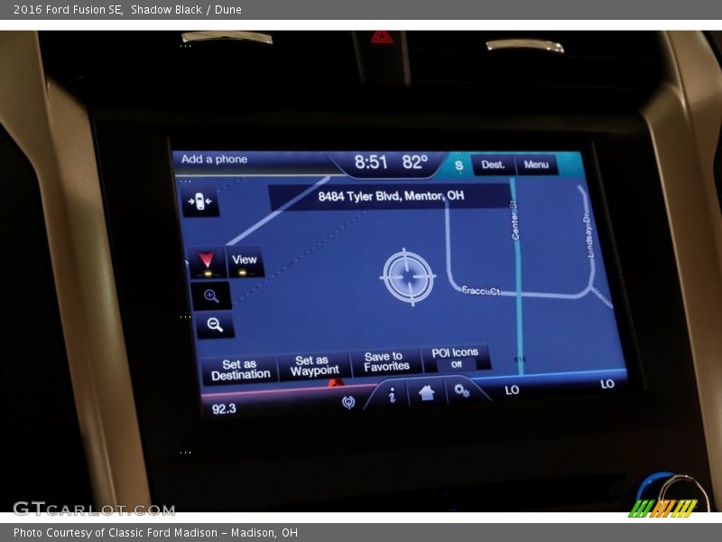 Shadow Black / Dune 2016 Ford Fusion SE