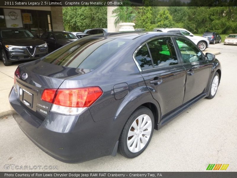 Graphite Gray Metallic / Off-Black 2011 Subaru Legacy 2.5i Limited