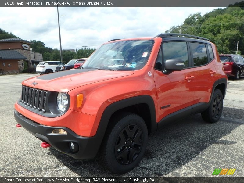 Omaha Orange / Black 2018 Jeep Renegade Trailhawk 4x4