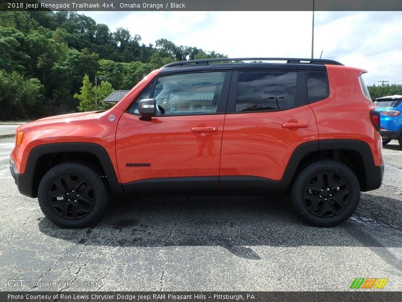 Omaha Orange / Black 2018 Jeep Renegade Trailhawk 4x4