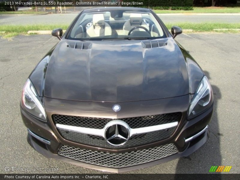 Dolomite Brown Metallic / Beige/Brown 2013 Mercedes-Benz SL 550 Roadster