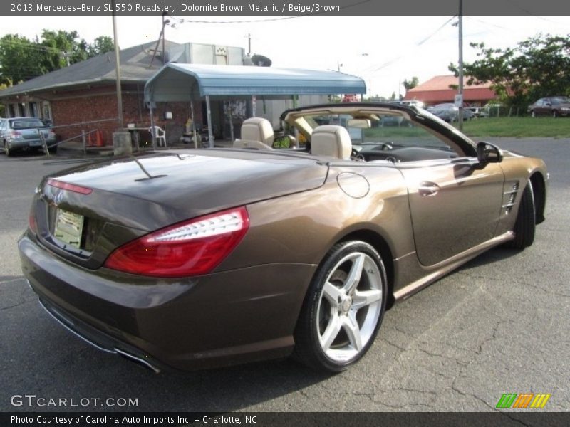 Dolomite Brown Metallic / Beige/Brown 2013 Mercedes-Benz SL 550 Roadster