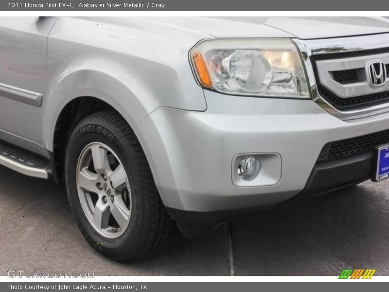 Alabaster Silver Metallic / Gray 2011 Honda Pilot EX-L