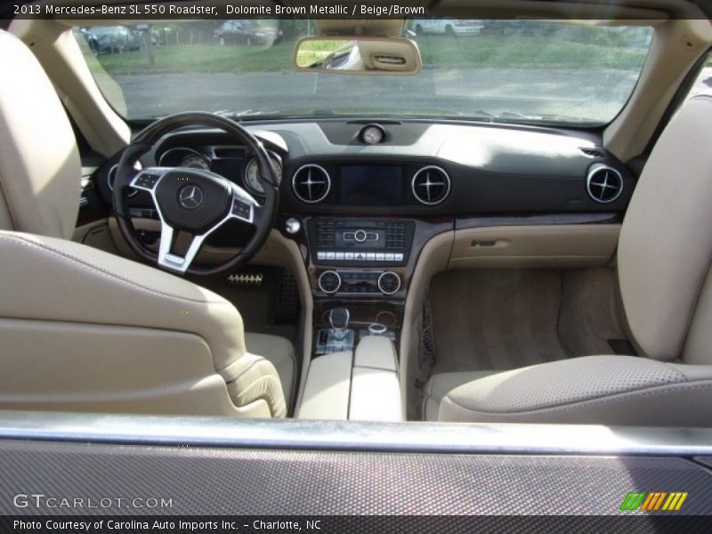 Dolomite Brown Metallic / Beige/Brown 2013 Mercedes-Benz SL 550 Roadster