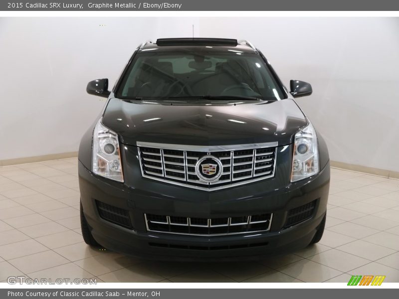 Graphite Metallic / Ebony/Ebony 2015 Cadillac SRX Luxury