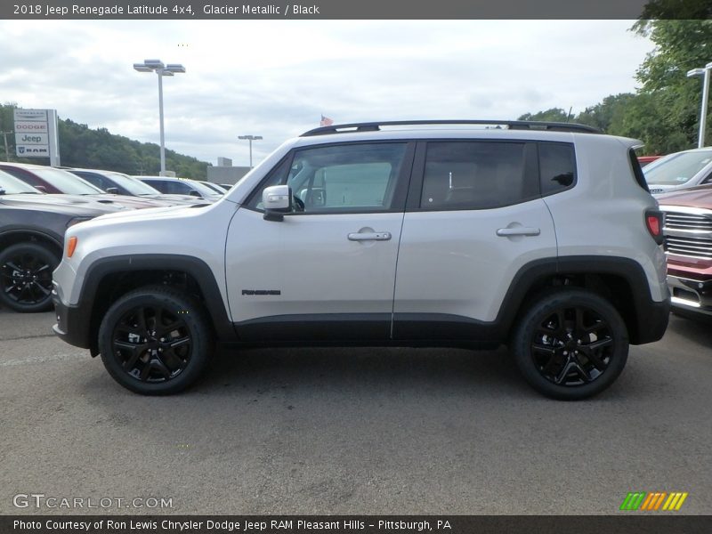 Glacier Metallic / Black 2018 Jeep Renegade Latitude 4x4