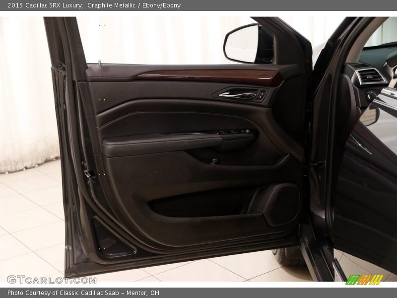 Graphite Metallic / Ebony/Ebony 2015 Cadillac SRX Luxury
