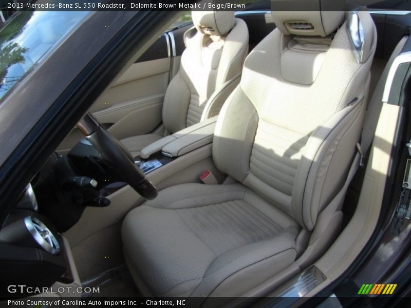 Dolomite Brown Metallic / Beige/Brown 2013 Mercedes-Benz SL 550 Roadster