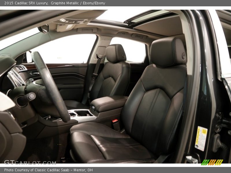 Graphite Metallic / Ebony/Ebony 2015 Cadillac SRX Luxury