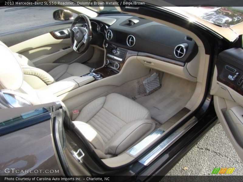 Dolomite Brown Metallic / Beige/Brown 2013 Mercedes-Benz SL 550 Roadster