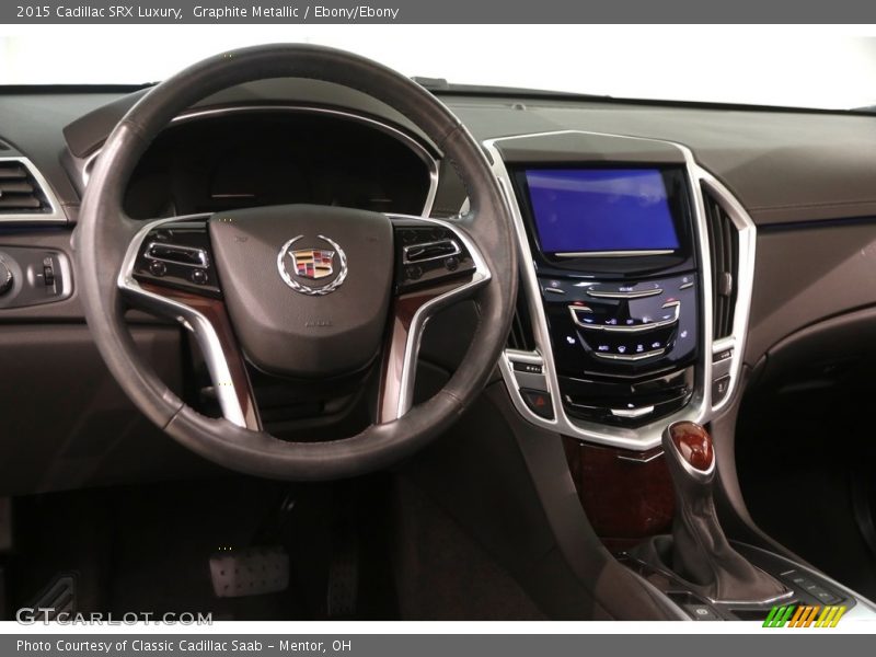 Graphite Metallic / Ebony/Ebony 2015 Cadillac SRX Luxury