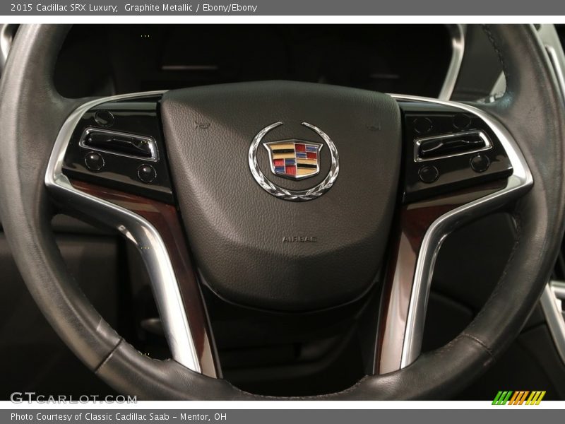 Graphite Metallic / Ebony/Ebony 2015 Cadillac SRX Luxury