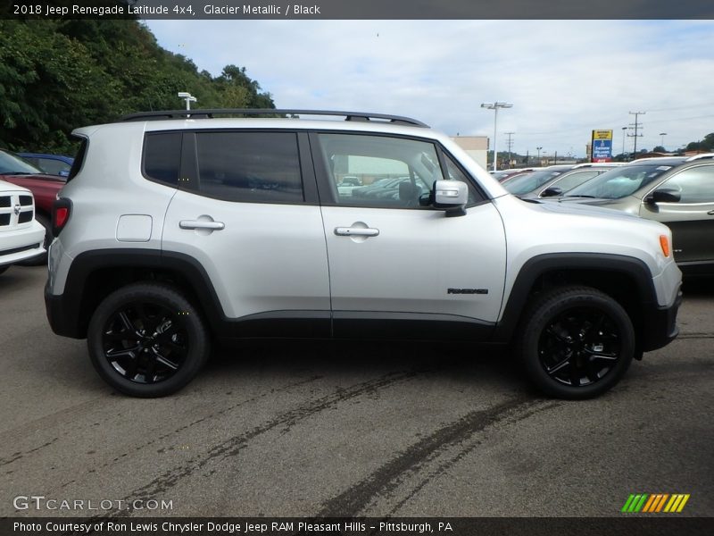 Glacier Metallic / Black 2018 Jeep Renegade Latitude 4x4