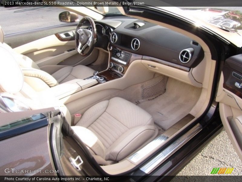 Dolomite Brown Metallic / Beige/Brown 2013 Mercedes-Benz SL 550 Roadster