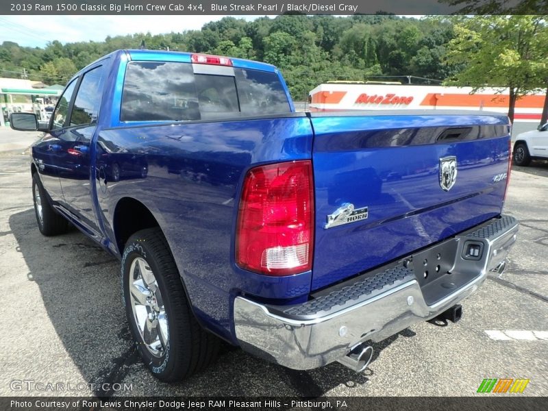 Blue Streak Pearl / Black/Diesel Gray 2019 Ram 1500 Classic Big Horn Crew Cab 4x4