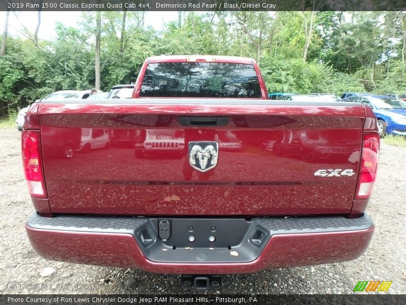 Delmonico Red Pearl / Black/Diesel Gray 2019 Ram 1500 Classic Express Quad Cab 4x4