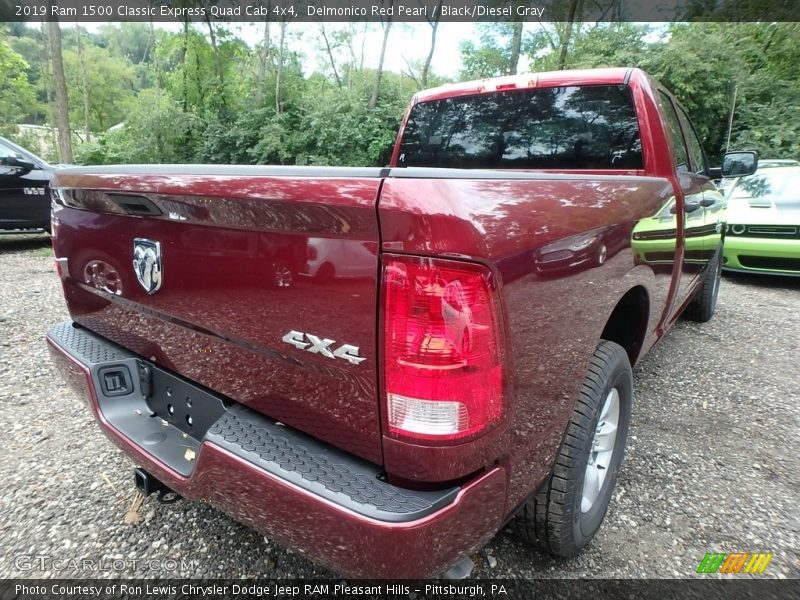 Delmonico Red Pearl / Black/Diesel Gray 2019 Ram 1500 Classic Express Quad Cab 4x4