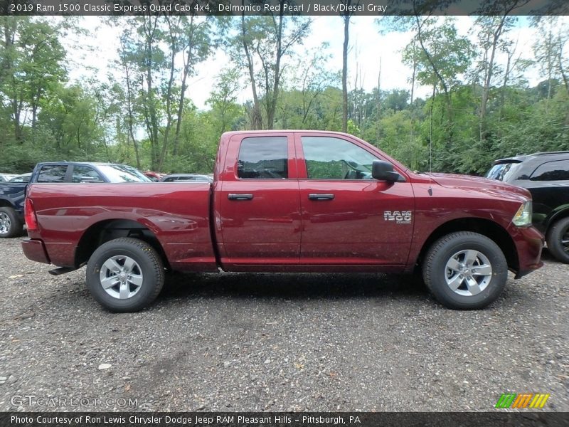 Delmonico Red Pearl / Black/Diesel Gray 2019 Ram 1500 Classic Express Quad Cab 4x4