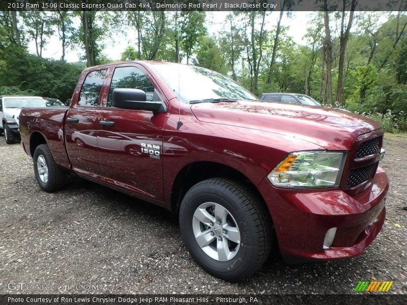 Delmonico Red Pearl / Black/Diesel Gray 2019 Ram 1500 Classic Express Quad Cab 4x4