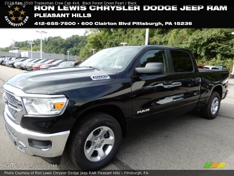 Black Forest Green Pearl / Black 2019 Ram 1500 Tradesman Crew Cab 4x4