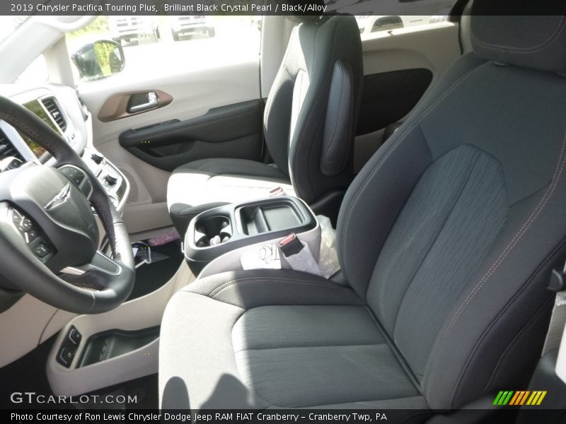 Brilliant Black Crystal Pearl / Black/Alloy 2019 Chrysler Pacifica Touring Plus