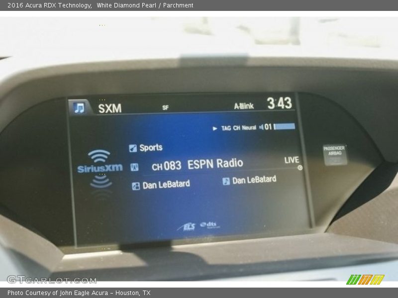 White Diamond Pearl / Parchment 2016 Acura RDX Technology