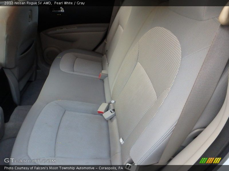 Pearl White / Gray 2012 Nissan Rogue SV AWD