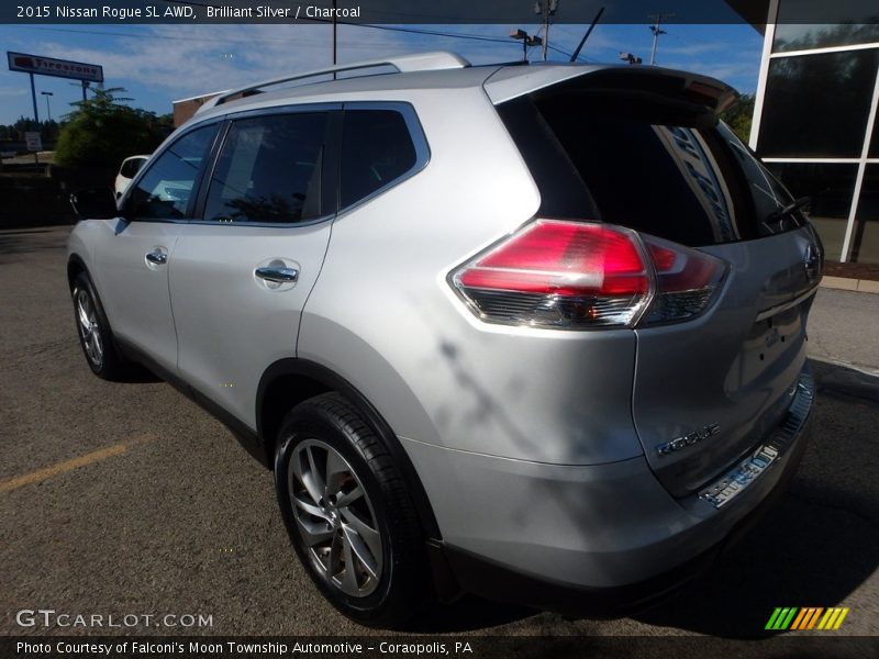 Brilliant Silver / Charcoal 2015 Nissan Rogue SL AWD
