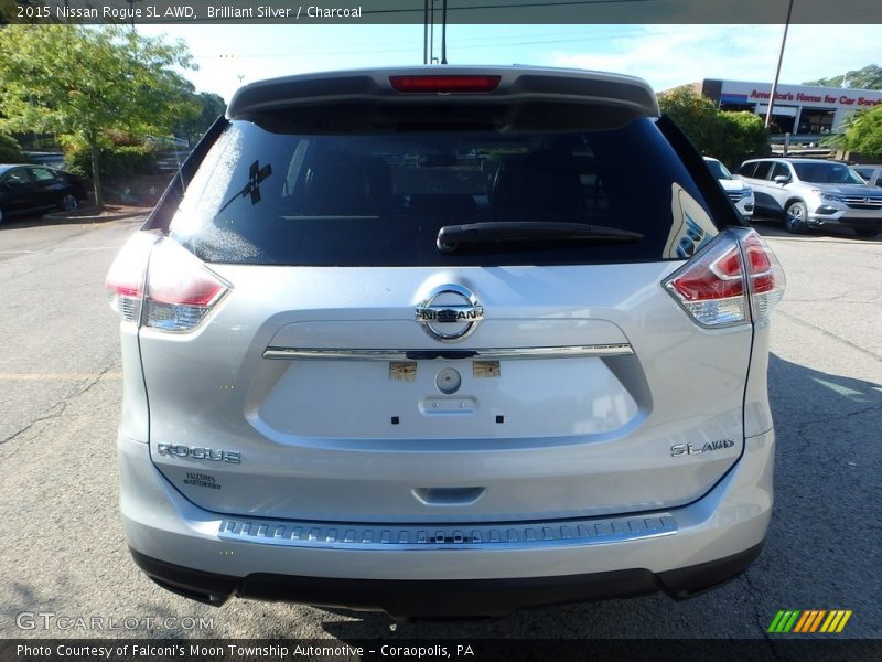 Brilliant Silver / Charcoal 2015 Nissan Rogue SL AWD