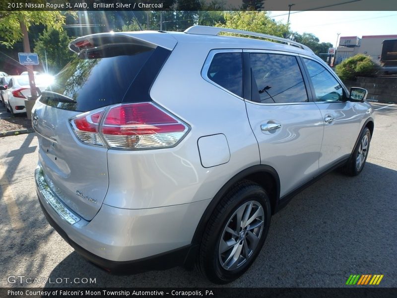 Brilliant Silver / Charcoal 2015 Nissan Rogue SL AWD