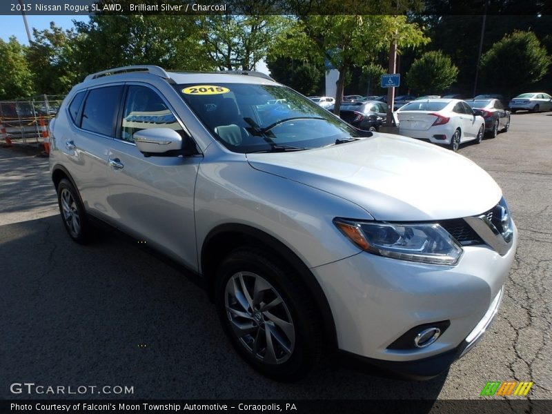 Brilliant Silver / Charcoal 2015 Nissan Rogue SL AWD
